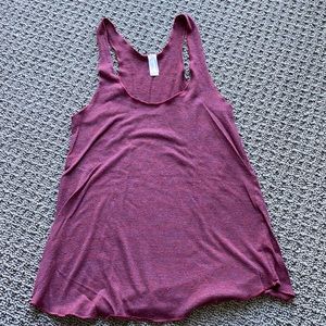 Burgundy tri-blend American Apparel tank